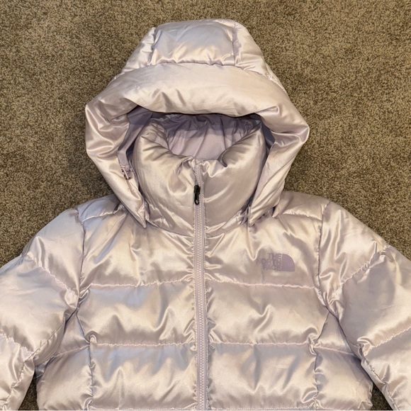 The North Face Metropolis Hooded Parka Lavender Fog / Shine Down Filling Coat M - Picture 7 of 9
